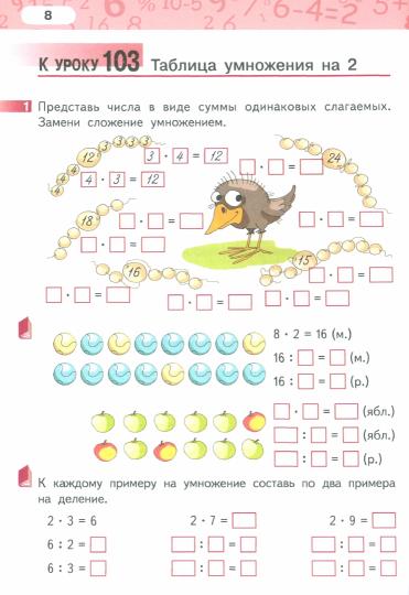 Гейдман Математика 2 кл. Рабочая тетрадь (в 4-х частях) Комплект ФГОС Ч.4 (РС)