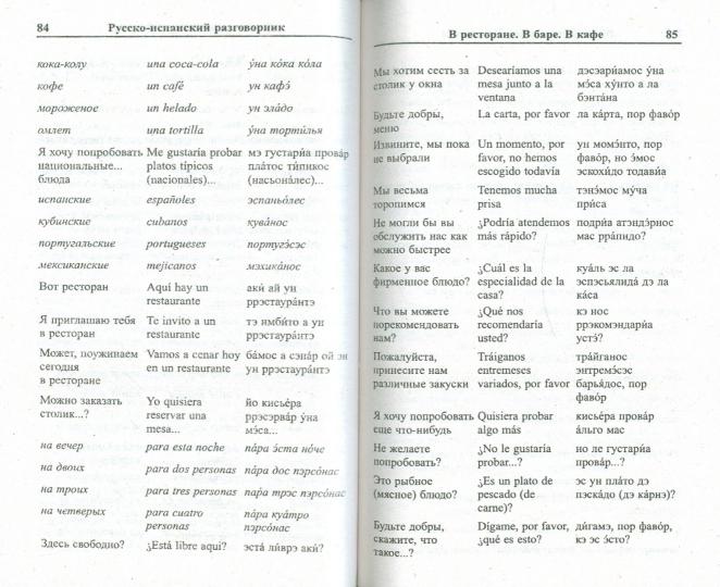 Современный русско-испанский разговорник