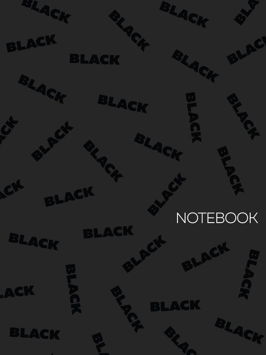 МойАрт. БЛОКНОТ в линии Total Black. Черный 4