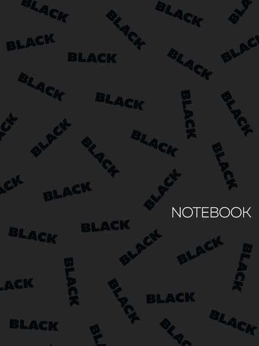 MyArt. БЛОКНОТ в линию Total Black. Black 4