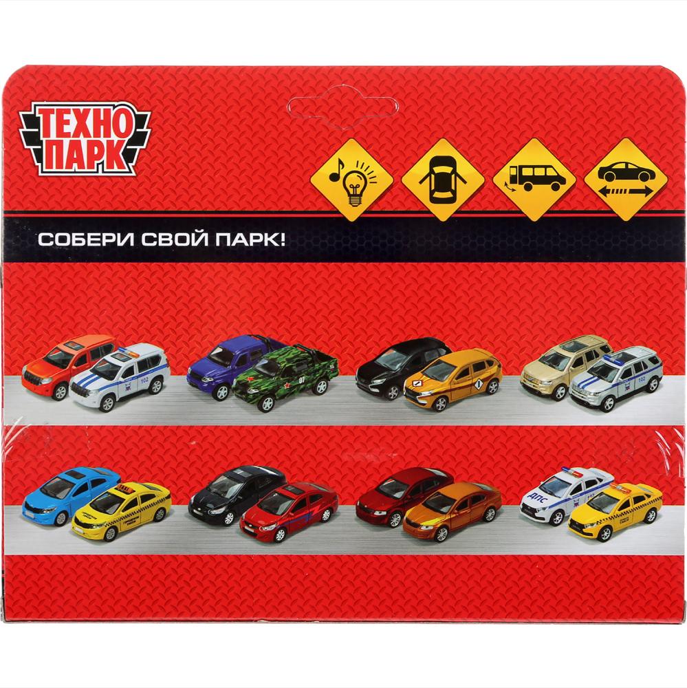 Машина свет-звук MERCEDES-BENZ SPRINTER ПОЛИЦИЯ, 14 см, свет-звук, двер, ин, Технопарк в кор.2*32шт