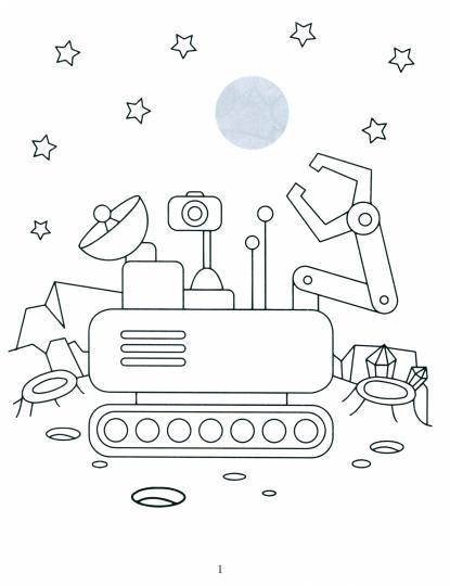 Раскрась и наклей: космос: книжка-раскраска