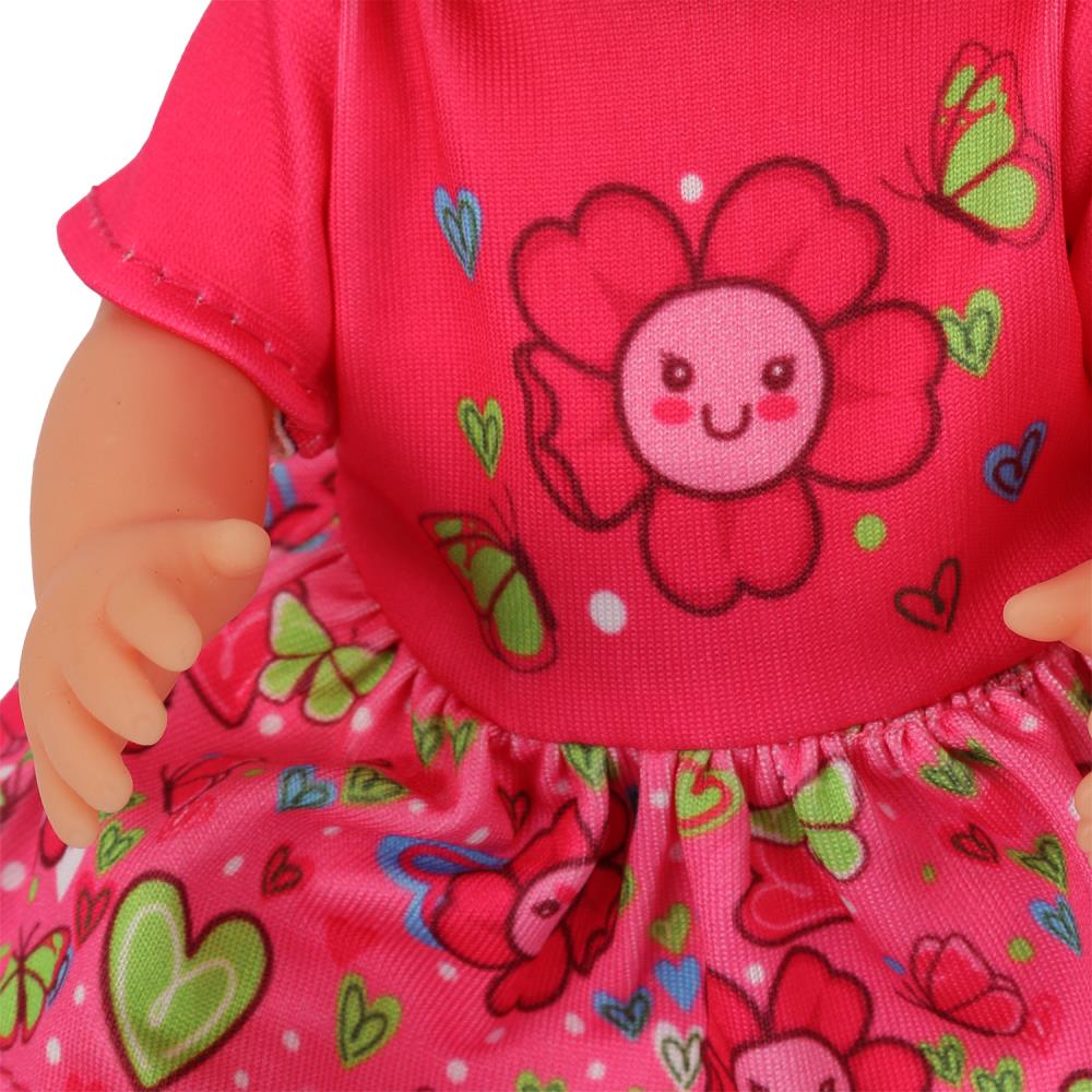 Пупс озвучка Шаинский музыка 20см, пьет, пишет, закр. глазки, 3акс КАРАПУЗ в кор.24шт