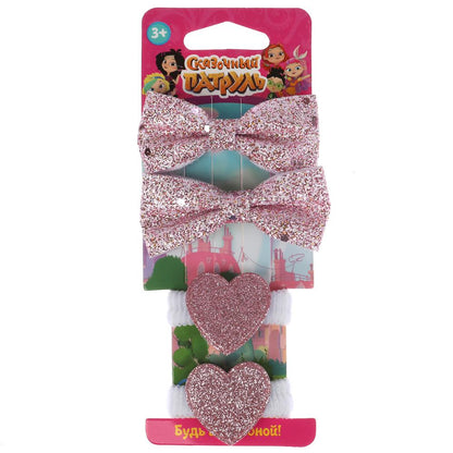 Аксесс д/девочек СКАЗОЧНЫЙ ПАТРУЛЬ набор (банты/сердца) на carte. dans le paquet. МИЛАЯ ЛЕДИ уп-12шт в кор87уп