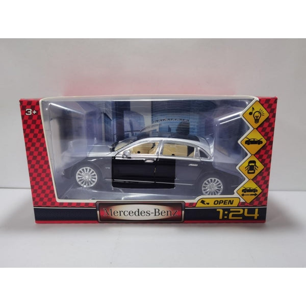 Машина металл светзвук MERCEDES-BENZ 23 см, двери, капот, багажник, инерция Технопарк в кор.32шт